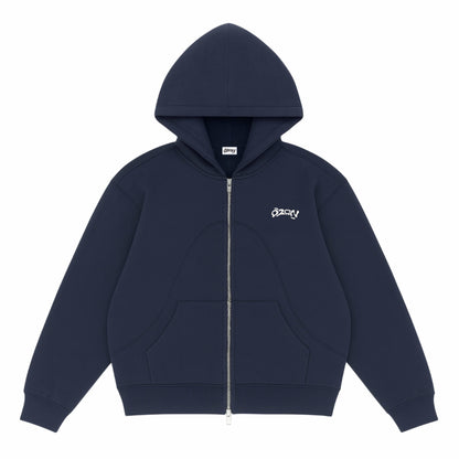 NAVY ZIP-HOODIE (précommande)
