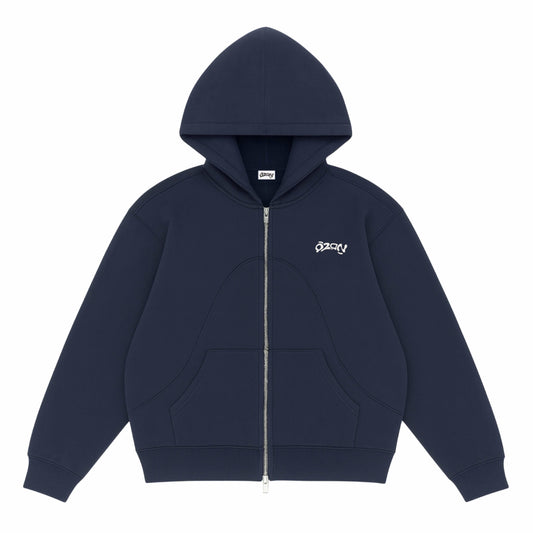 NAVY ZIP-HOODIE (précommande)